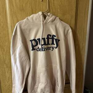 Puffy Delivery Pale Pink Pullover Graphic Hoodie Sweatshirt